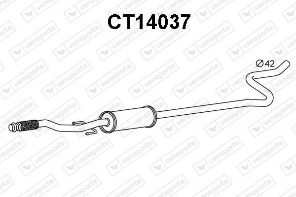Veneporte CT14037 Front Silencer CT14037: Buy near me in Poland at 2407.PL - Good price!