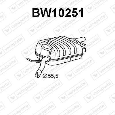 Veneporte BW10251 Shock absorber BW10251: Buy near me in Poland at 2407.PL - Good price!