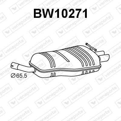 Veneporte BW10271 Глушитель, задняя часть BW10271: Отличная цена - Купить в Польше на 2407.PL!