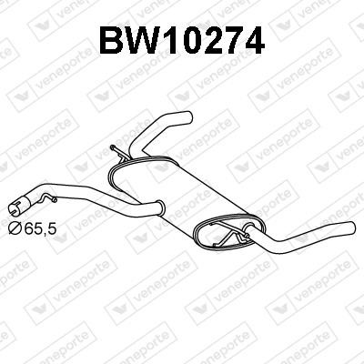 Veneporte BW10274 Глушитель, задняя часть BW10274: Отличная цена - Купить в Польше на 2407.PL!