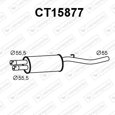 Veneporte CT15877 Предглушитель выхлопных газов CT15877: Отличная цена - Купить в Польше на 2407.PL!