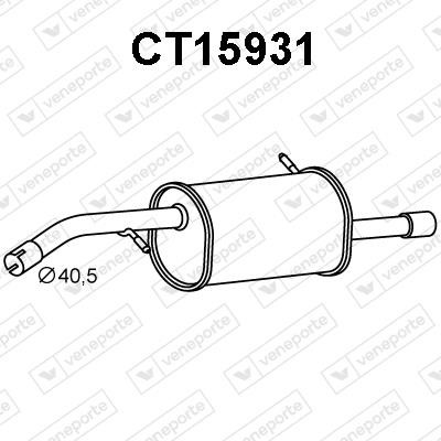 Veneporte CT15931 End Silencer CT15931: Buy near me in Poland at 2407.PL - Good price!