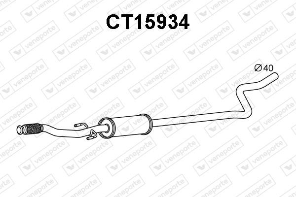 Veneporte CT15934 Front Silencer CT15934: Buy near me in Poland at 2407.PL - Good price!