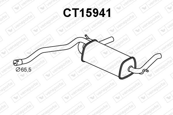 Veneporte CT15941 End Silencer CT15941: Buy near me in Poland at 2407.PL - Good price!