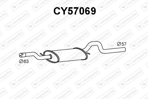 Veneporte CY57069 Tłumik przedni CY57069: Dobra cena w Polsce na 2407.PL - Kup Teraz!