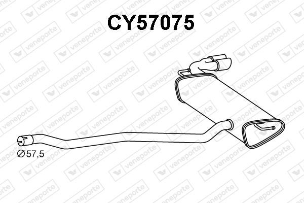 Veneporte CY57075 End Silencer CY57075: Buy near me in Poland at 2407.PL - Good price!
