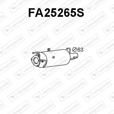 Veneporte FA25265S Фільтр сажевий DPF FA25265S: Приваблива ціна - Купити у Польщі на 2407.PL!