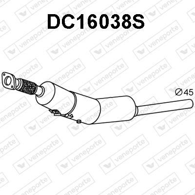 Veneporte DC16038S Diesel particulate filter DPF DC16038S: Buy near me in Poland at 2407.PL - Good price!