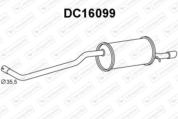 Veneporte DC16099 Tłumik, część tylna DC16099: Dobra cena w Polsce na 2407.PL - Kup Teraz!