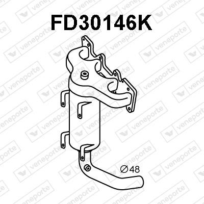 Veneporte FD30146K Katalysator FD30146K: Kaufen Sie zu einem guten Preis in Polen bei 2407.PL!
