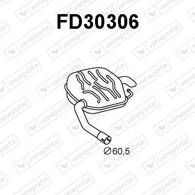 Veneporte FD30306 Амортизатор FD30306: Отличная цена - Купить в Польше на 2407.PL!
