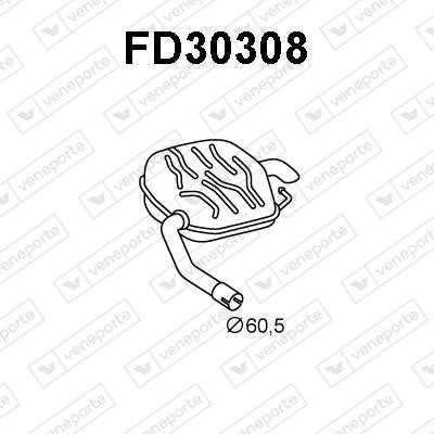 Veneporte FD30308 Амортизатор FD30308: Отличная цена - Купить в Польше на 2407.PL!