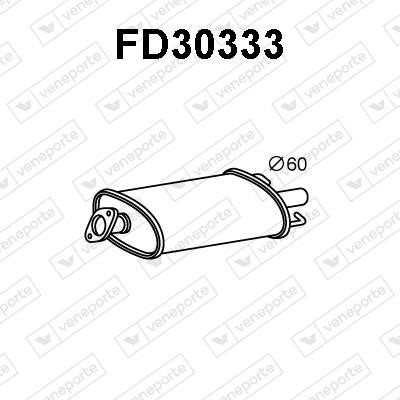 Veneporte FD30333 Shock absorber FD30333: Buy near me in Poland at 2407.PL - Good price!