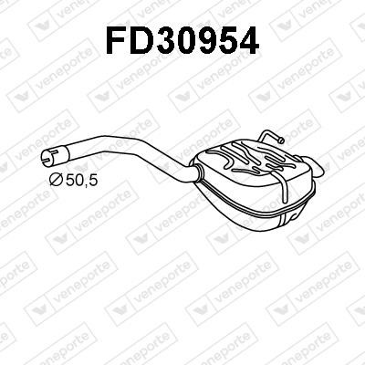 Veneporte FD30954 End Silencer FD30954: Buy near me in Poland at 2407.PL - Good price!