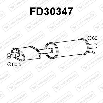 Veneporte FD30347 Shock absorber FD30347: Buy near me at 2407.PL in Poland at an Affordable price!