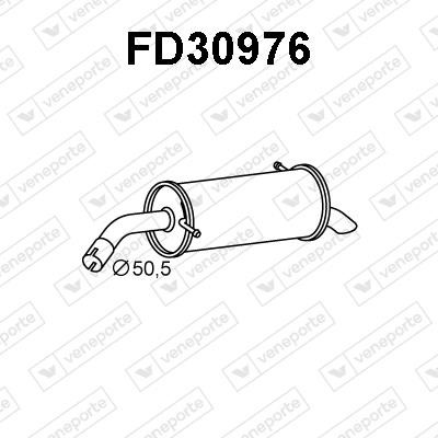 Veneporte FD30976 End Silencer FD30976: Buy near me in Poland at 2407.PL - Good price!