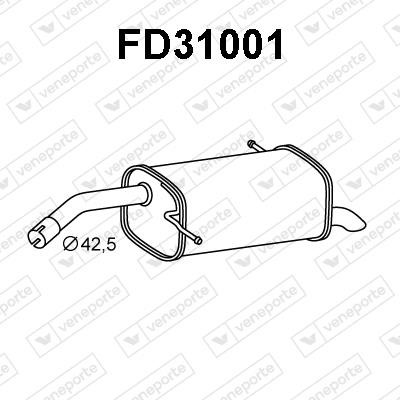 Veneporte FD31001 End Silencer FD31001: Buy near me in Poland at 2407.PL - Good price!