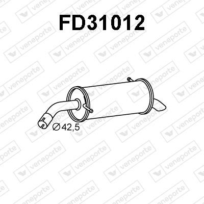 Veneporte FD31012 End Silencer FD31012: Buy near me in Poland at 2407.PL - Good price!