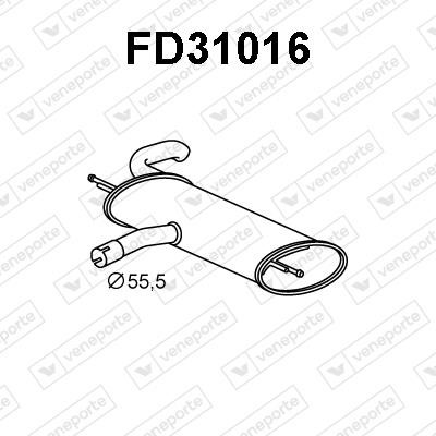 Veneporte FD31016 End Silencer FD31016: Buy near me in Poland at 2407.PL - Good price!