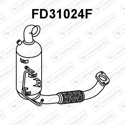 Veneporte FD31024F Diesel particulate filter DPF FD31024F: Buy near me in Poland at 2407.PL - Good price!