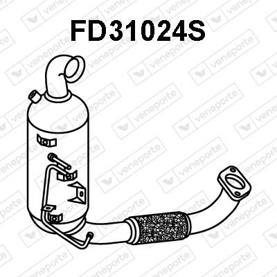Veneporte FD31024S Diesel particulate filter DPF FD31024S: Buy near me in Poland at 2407.PL - Good price!