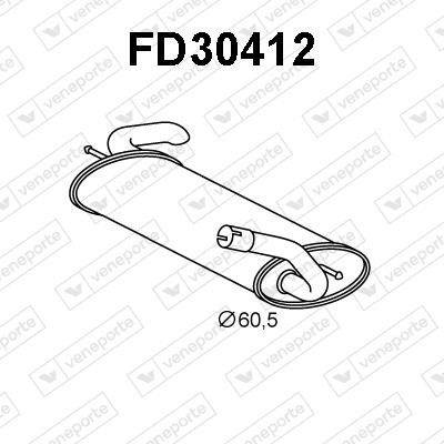 Veneporte FD30412 End Silencer FD30412: Buy near me in Poland at 2407.PL - Good price!