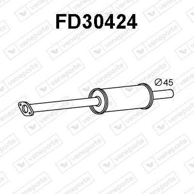 Veneporte FD30424 Front Silencer FD30424: Buy near me at 2407.PL in Poland at an Affordable price!