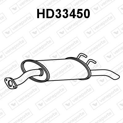 Veneporte HD33450 Глушник, задня частина HD33450: Приваблива ціна - Купити у Польщі на 2407.PL!