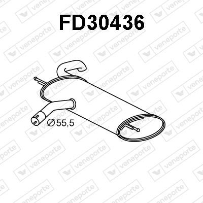 Veneporte FD30436 End Silencer FD30436: Buy near me in Poland at 2407.PL - Good price!