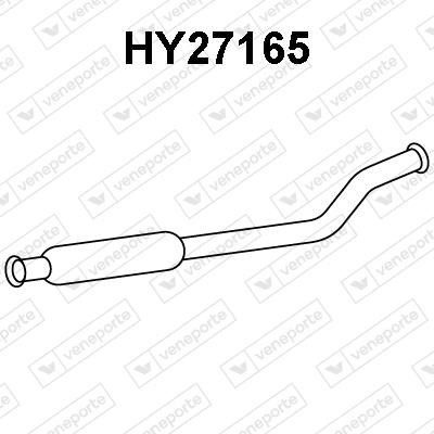 Veneporte HY27165 Front Silencer HY27165: Buy near me in Poland at 2407.PL - Good price!