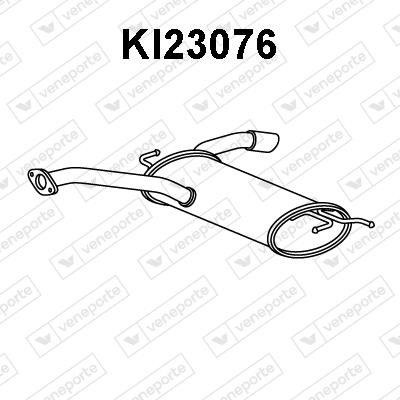 Veneporte KI23076 Глушитель, задняя часть KI23076: Отличная цена - Купить в Польше на 2407.PL!