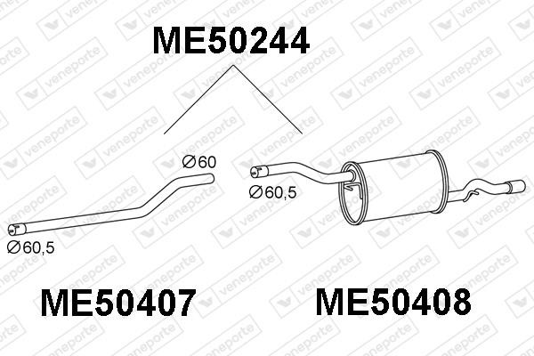 Veneporte ME50244 Амортизатор ME50244: Приваблива ціна - Купити у Польщі на 2407.PL!