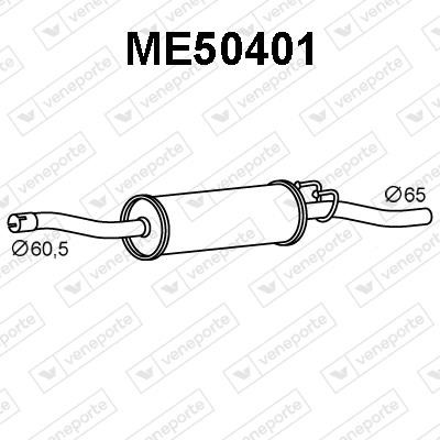 Veneporte ME50401 Tłumik, część tylna ME50401: Dobra cena w Polsce na 2407.PL - Kup Teraz!