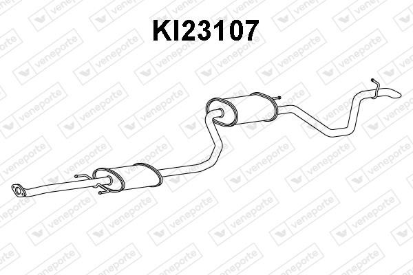 Veneporte KI23107 Глушитель, задняя часть KI23107: Отличная цена - Купить в Польше на 2407.PL!