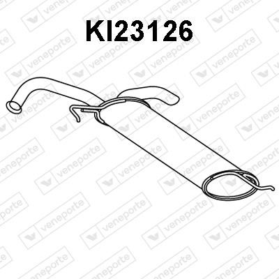 Veneporte KI23126 Глушитель, задняя часть KI23126: Отличная цена - Купить в Польше на 2407.PL!