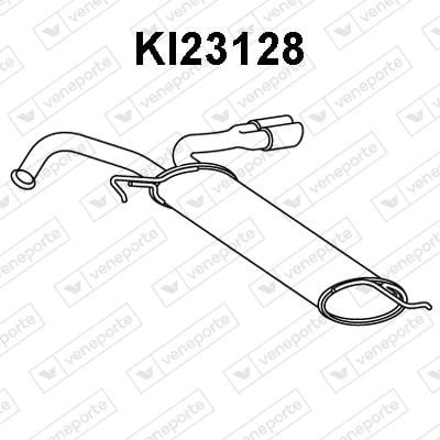 Veneporte KI23128 Глушитель, задняя часть KI23128: Отличная цена - Купить в Польше на 2407.PL!