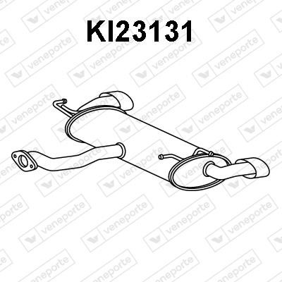 Veneporte KI23131 Глушитель, задняя часть KI23131: Отличная цена - Купить в Польше на 2407.PL!