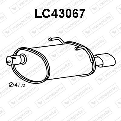 Veneporte LC43067 End Silencer LC43067: Buy near me in Poland at 2407.PL - Good price!