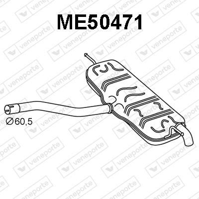 Veneporte ME50471 End Silencer ME50471: Buy near me in Poland at 2407.PL - Good price!