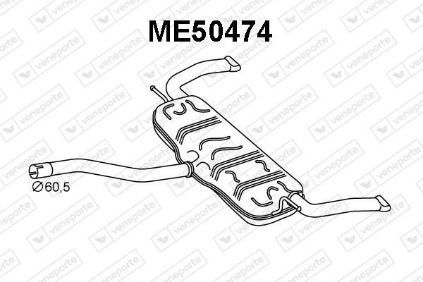 Veneporte ME50474 End Silencer ME50474: Buy near me in Poland at 2407.PL - Good price!
