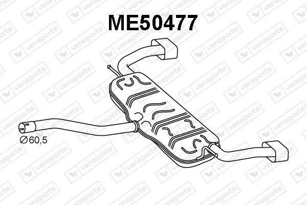 Veneporte ME50477 End Silencer ME50477: Buy near me in Poland at 2407.PL - Good price!