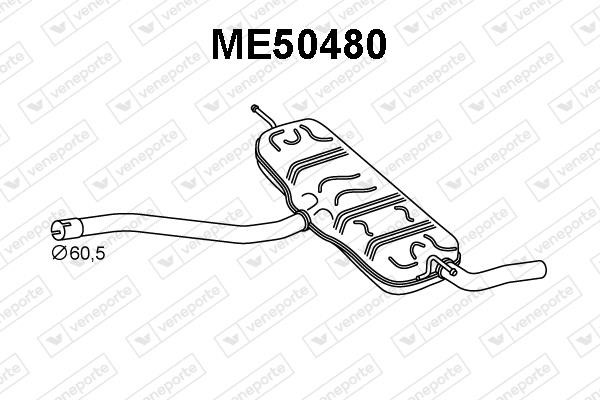 Veneporte ME50480 Глушник, задня частина ME50480: Приваблива ціна - Купити у Польщі на 2407.PL!
