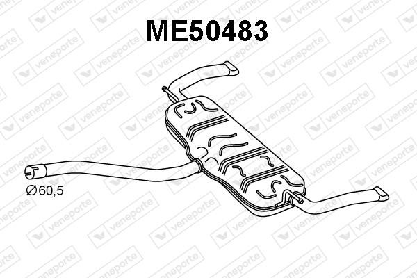 Veneporte ME50483 Глушник, задня частина ME50483: Приваблива ціна - Купити у Польщі на 2407.PL!