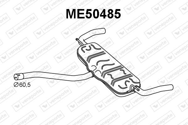 Veneporte ME50485 Глушник, задня частина ME50485: Приваблива ціна - Купити у Польщі на 2407.PL!