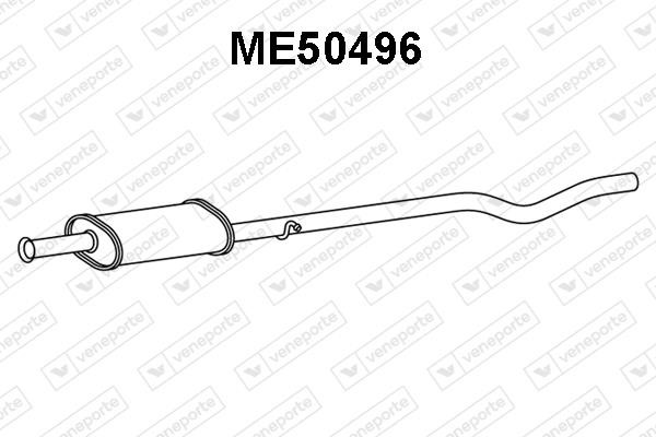 Veneporte ME50496 Глушитель, задняя часть ME50496: Отличная цена - Купить в Польше на 2407.PL!