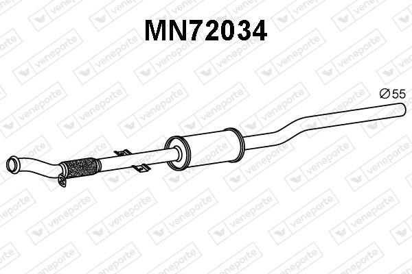 Veneporte MN72034 Додатковий глушник MN72034: Приваблива ціна - Купити у Польщі на 2407.PL!