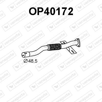 Veneporte OP40172 Выхлопная труба OP40172: Отличная цена - Купить в Польше на 2407.PL!