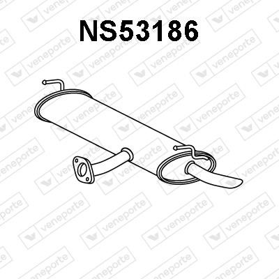 Veneporte NS53186 Shock absorber NS53186: Buy near me in Poland at 2407.PL - Good price!