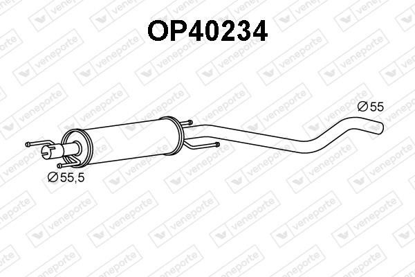 Veneporte OP40234 Shock absorber OP40234: Buy near me in Poland at 2407.PL - Good price!
