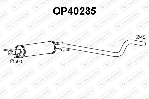 Veneporte OP40285 Front Silencer OP40285: Buy near me in Poland at 2407.PL - Good price!